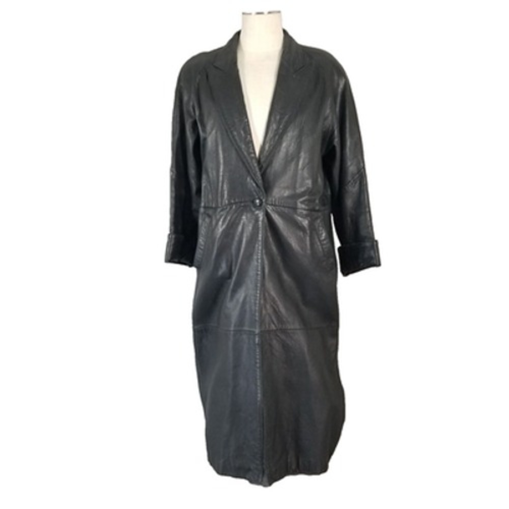 The Limited Leather Trench Coat Women's Medium Maxi full lenght